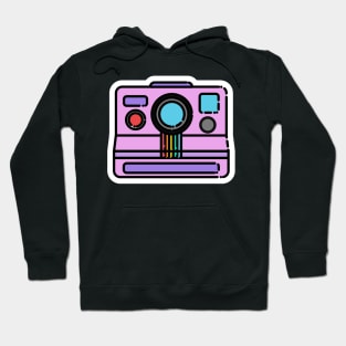 Polaroid // Line Art Sticker Hoodie